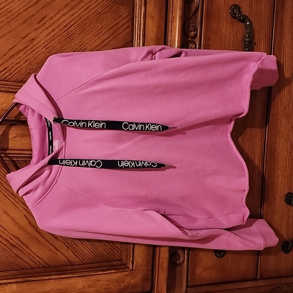 NWOT Calvin Klein Cropped Hoodie with Sweatpants XS/S - Picture 2 of 11